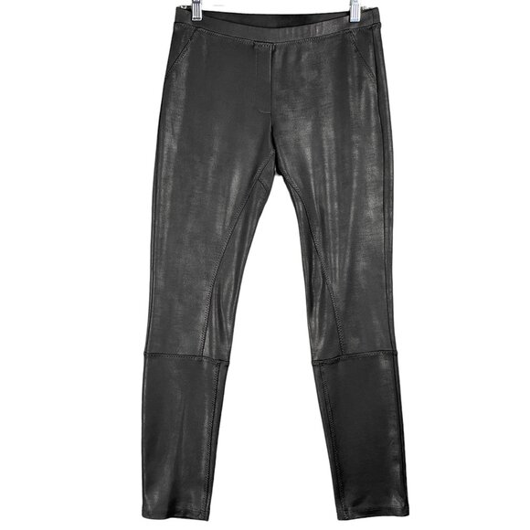 Soft Surroundings Leggings XS Work Office Capsule Leather Minimal Stretchy Chic - Picture 1 of 9